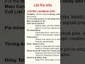 .Lib file information #statictiminganalysis #sta #vlsi #vlsiengineering #vlsiinterview #asicdesign