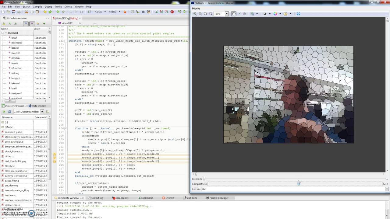 Real-time video super-pixel segmentation