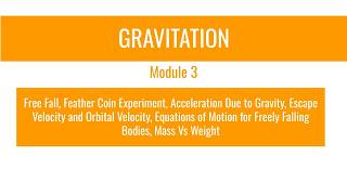 Class 9_GravitationClass 9 Physics | Chapter 10: Gravitation | Module 3 #gravity #freefall #physics