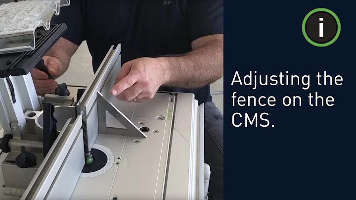 Festool Training: Adjusting the fence on the CMS