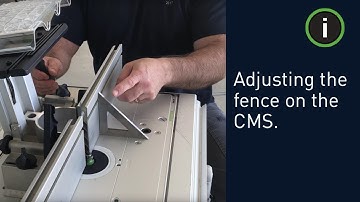 Festool Training: Adjusting the fence on the CMS