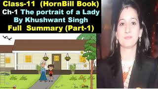 Class-11th,L-1 The Portrait of a Lady Full Summary & key words,Writer Khushwant Singh,HornBill Book screenshot 5