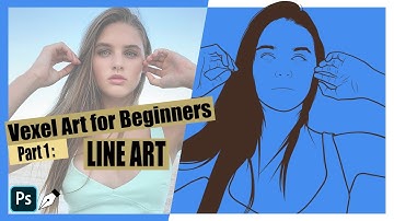 How to make digital art tutorial for beginner ( Vexel art - Part 1 Line art )