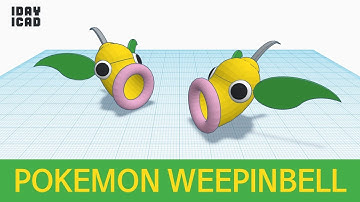 [1DAY_1CAD] POKEMON WEEPINBELL (Tinkercad : Know-how / Style / Education)