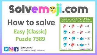 Solvemoji - How to solve Easy (Classic) 7389 screenshot 1