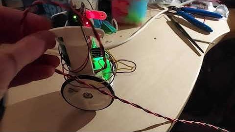 A very low-cost balancing robot with DC motors: first working prototype, and some issues
