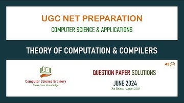 June 2024 (re-exam) - Unit 8 - Theory of Computation and Compilers - UGC NET Computer Science