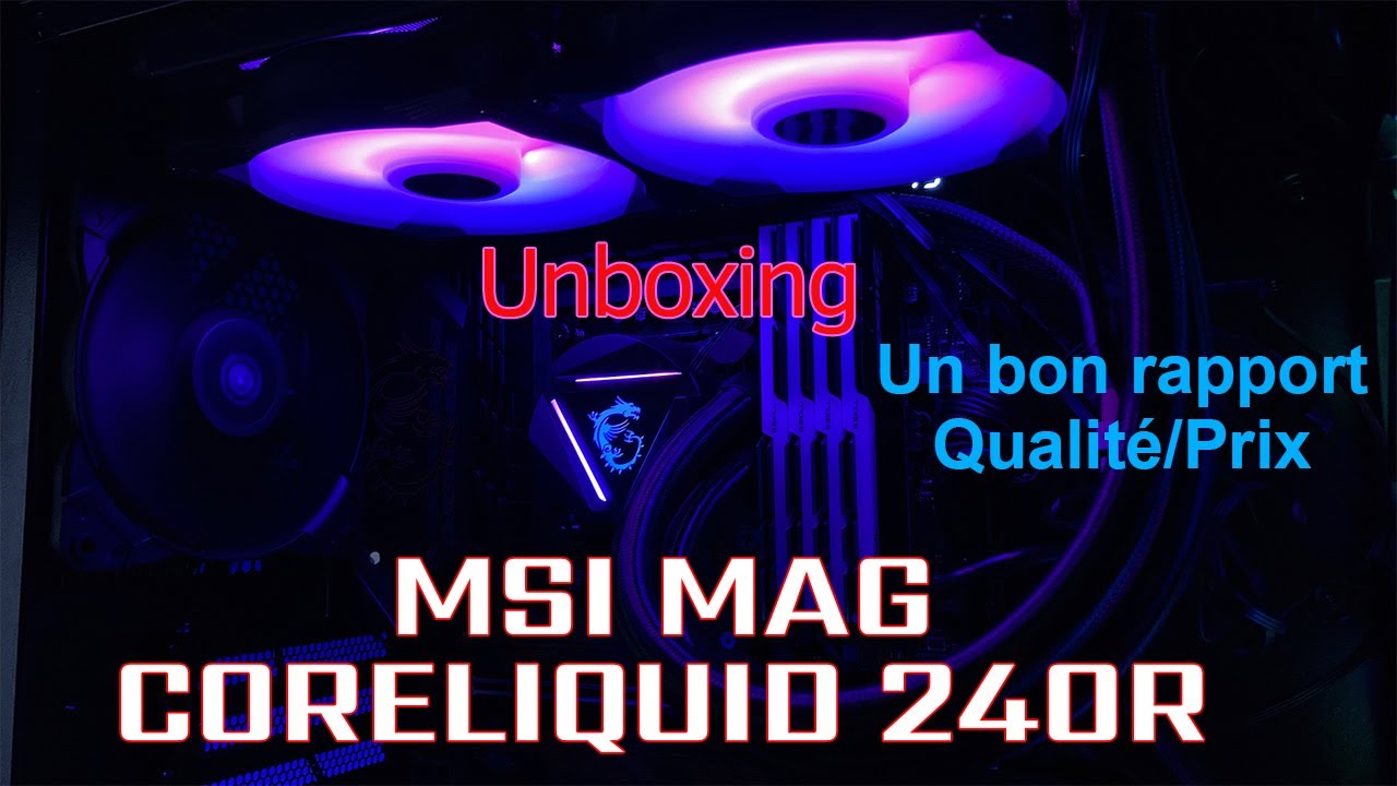 MSI MAG Coreliquid 240R V2 AIO Liquid Cooler Unboxing 
