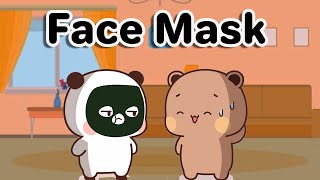 Face mask | Goma Peach | Bubu Dudu | MilkmoachaBear | Cute Couple | Sugar Brownie #gomapeach