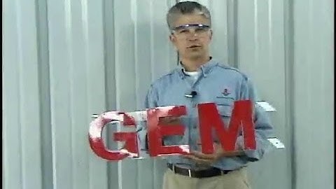 Rail Mount Gemini Letter Installation