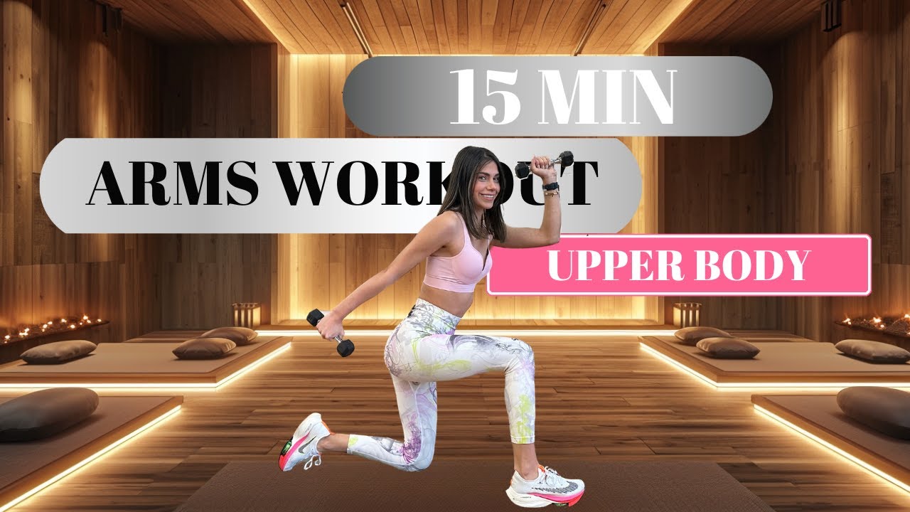 15 MIN TONED ARMS + SHOULDER Workout With Weights - Upper Body Workout ...