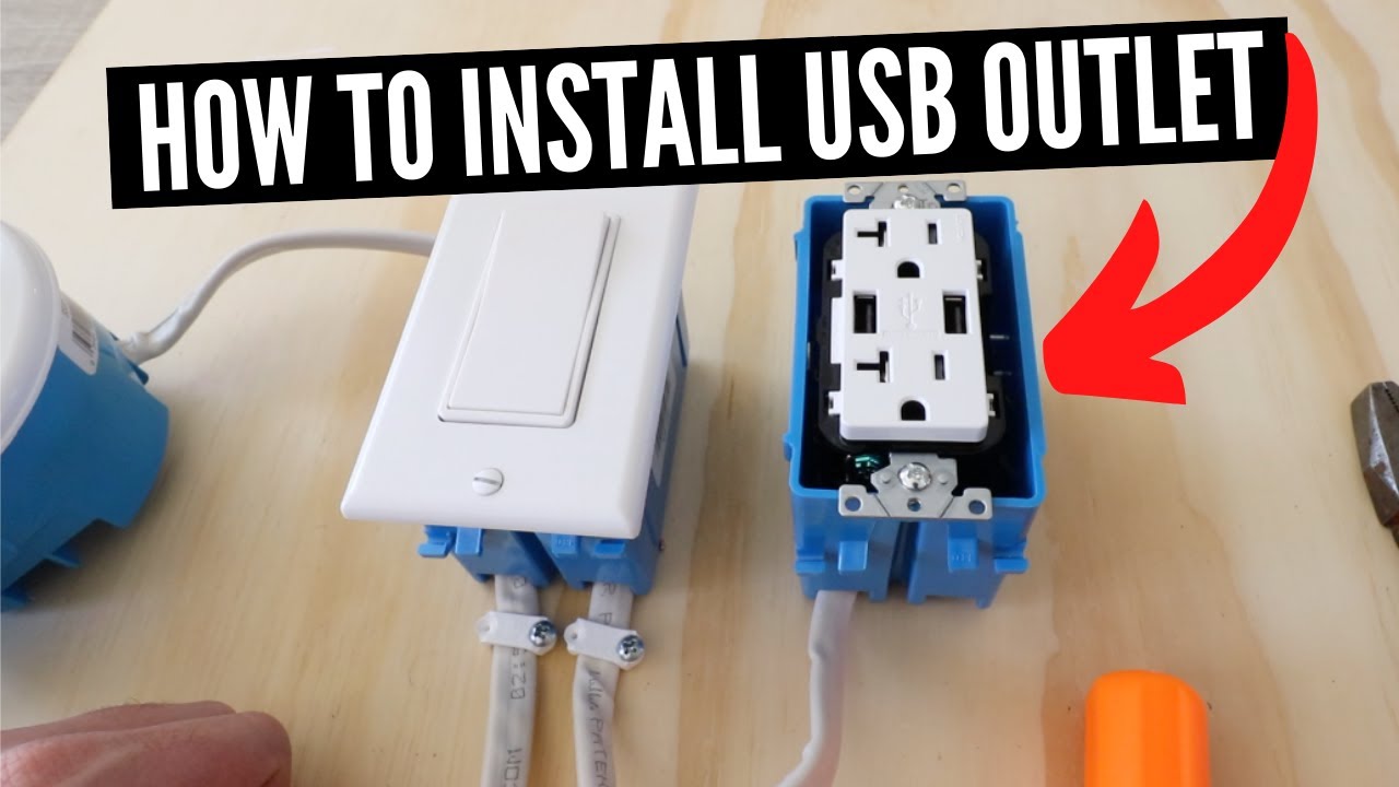 How To Install A USB Outlet YouTube