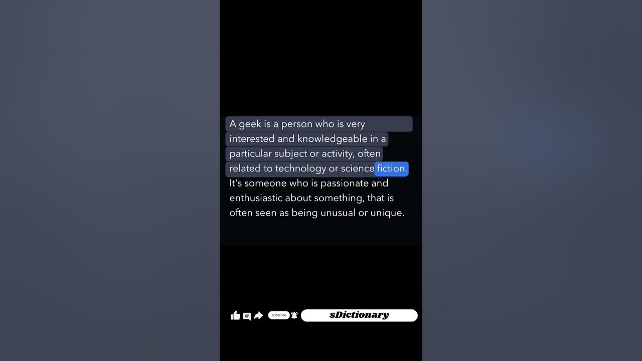 what-is-a-geek-what-does-the-term-geek-mean-youtube