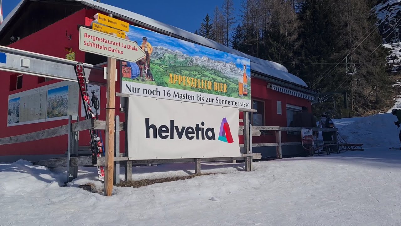 Rodeln Preda nach Bergün
