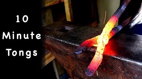 Blacksmithing   Easy Ten Minute Tongs