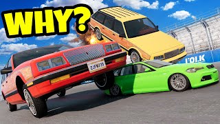 TINY CARS Get CRUSHED During Chaos Mod Racing in BeamNG Drive Mods!