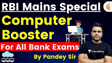 9:00 PM - RBI Assistant 2020 (Mains) Special | CS by Pandey Sir | Computer Booster Class