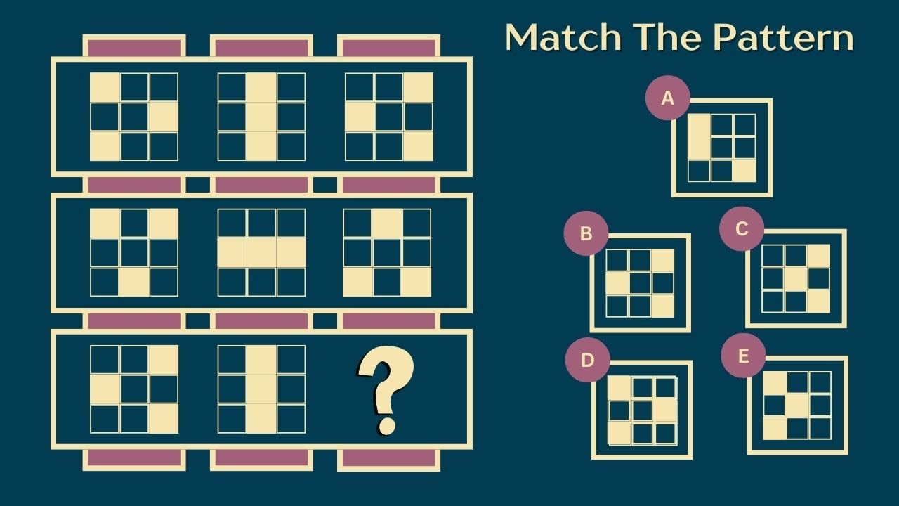 Match The Pattern! 🔍 ️ | Pattern Recognition IQ Test 🧠 ️ - YouTube