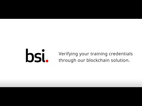 BSI Training Certificates