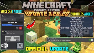 Minecraft 26.20 Official Version Released | Minecraft 26.20 - SUBTITLES & NEW FEATURES Added! screenshot 5