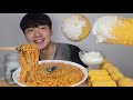 SUB) 매콤한 불닭에 달달한 뿌링 치즈볼, 뿌링 핫도그 먹방 MUKBANG BULDAK SPICY NOODLES, CHEESE BALL, HOTDOG