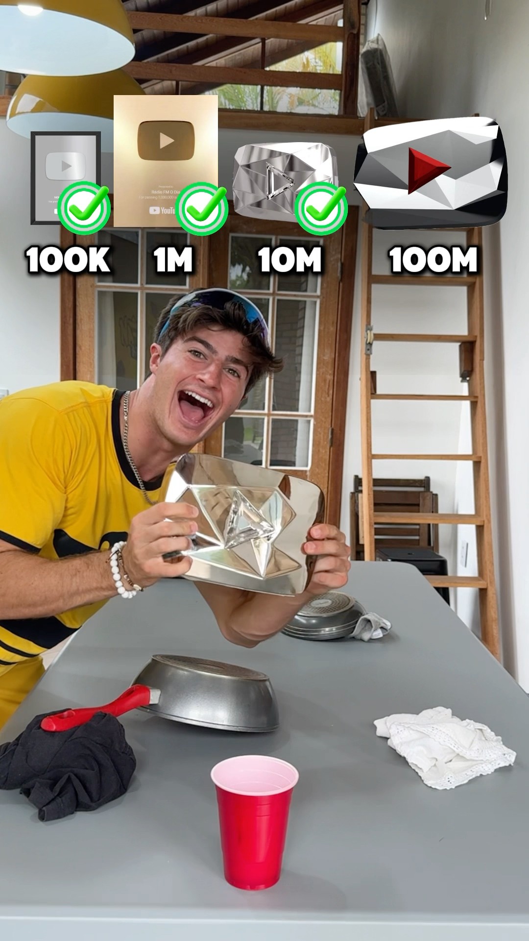 PLAY BUTTON TRICK SHOTS