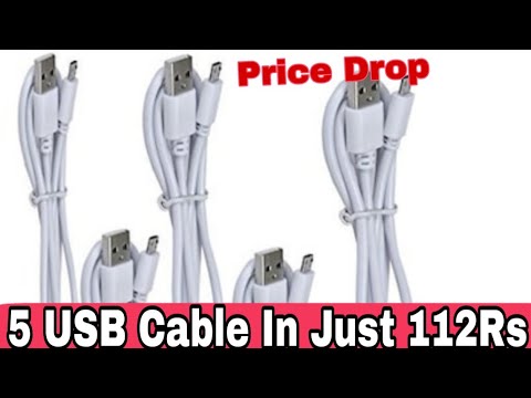 Price Drop USB cable Only 112 Rs With 5 Cables Samsung Cable