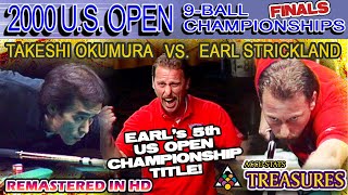 Earl STRICKLAND's 5th US OPEN 9-BALL TITLE - 2000 US OPEN 9-BALL CHAMPIONSHIPS (vs. Takeshi OKUMURA)