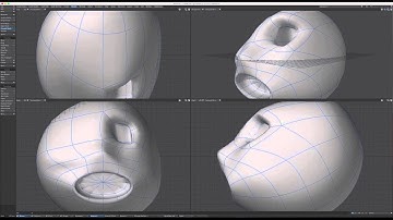 Creating a character head using "box modeling" in Lightwave