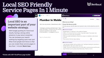 How to Create a Local SEO Friendly Service Pages in Under 1 Minute
