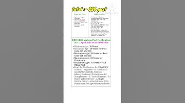 ISRO URSC recruitment 2024 out #isro #sathpadhe