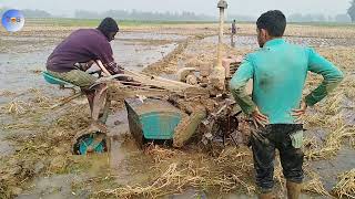 power tiller পাওয়ার টিলার  in village muddy part 32 by The Tos vlogs 4,377 views 2 years ago 3 minutes, 33 seconds