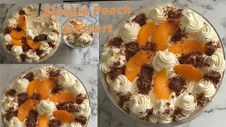 No Bake Simple Peach Dessert