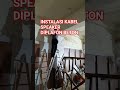 INSTALASI KABEL SPEAKER DIATAS PLAFON BETON