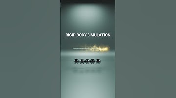 Satisfying Blender Rigid Body Physics Simulation #shortsfeed #shortsvideo