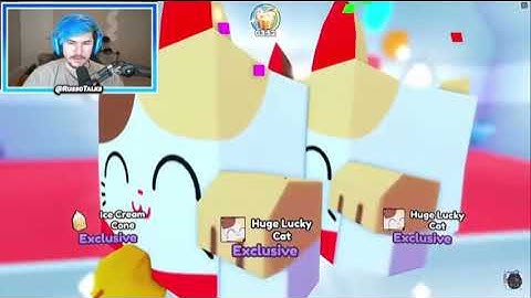 Russo hatches 2 huge lucky cats at the same time (reaction)