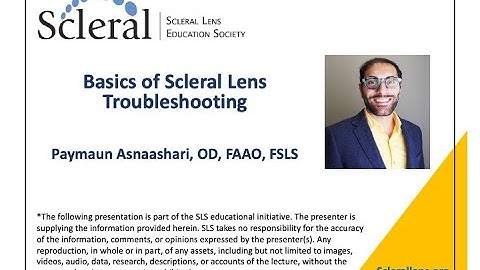 Basics of Scleral Lens Troubleshooting