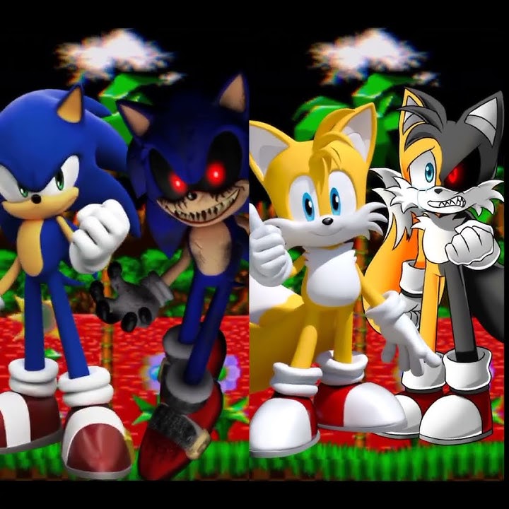Sonic and Tails vs Sonic EXE. Tails EXE.. Who is stronger?