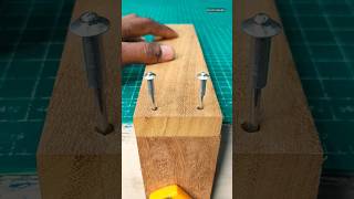 Wood Joining With Pop Rivet #Woodworking #Join #Shorts