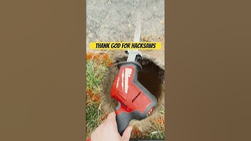 I knew I’d hit something halfway down the hole #digging #dirt #diy #construction #fencing #fence