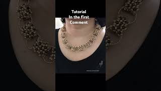 Modern beaded necklace tutorial #shorts #tutorialforbeginners