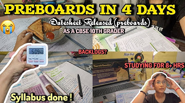 😭 PREBOARDS ARE HERE 😥! | CBSE 10TH GRADER| STUDYING FOR PREBOARDS 
