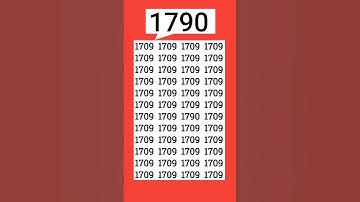 How fast did you spot the odd 1790? #fypシ゚viral #fypviral #fyp #iqtest #shorts #eymath