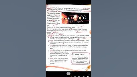 Class 4 science Ch. No. 12 Our Universe