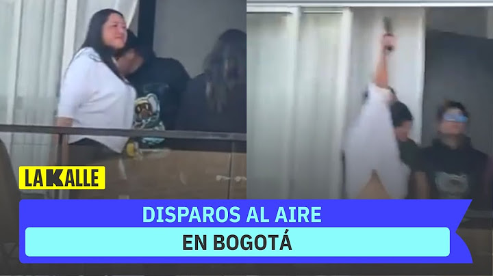 DISPAROS AL AIRE en conjunto residencial de Bogotá: mujer fue grabada en un BALCÓN
