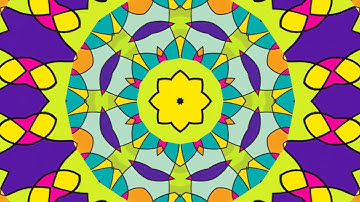 Video Loop Background HD - VJ Loop - No Copyright Royalty Free - VFX Neon Fractal Kaleidoscope