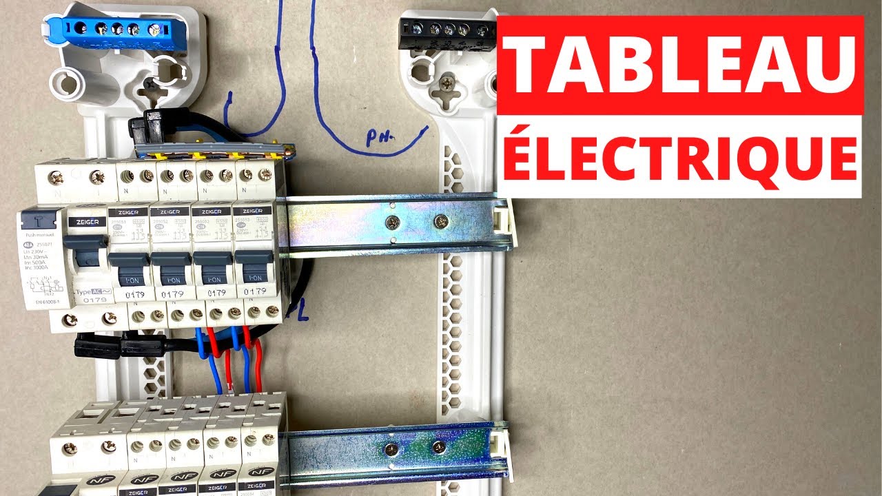 TABLEAU ÉLECTRIQUE CÂBLAGE FACILE 