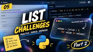 Python Practice Journal 05 | List Challenges: Practice, Debug & Solve (Part 2)
