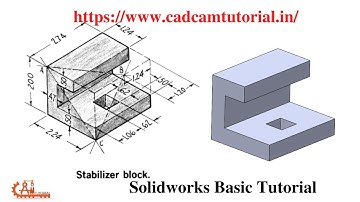 Solidworks Basic Tutorial for Beginners !Training Exercise 14