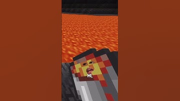 POV of a lava bucket on Minecraft. #minecraft #minecraftshorts #minecraftanimation